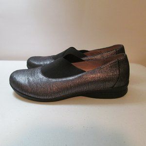 Dansko Ann Pewter Metallic Slip On EUR 39 USA 9